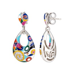 BOUCLES D OREILLES ARGENT FEMME UNA STORIA MARINA