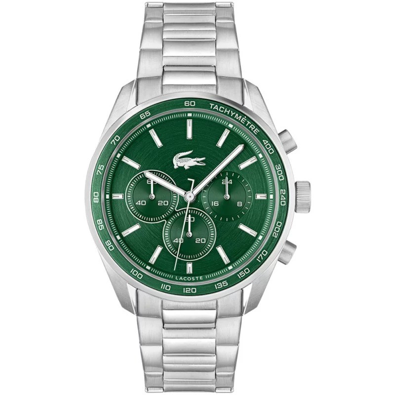 Montre Analogique Lacoste collection Boston bracelet acier argenté