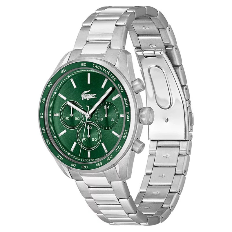 Montre Analogique Lacoste collection Boston bracelet acier argenté