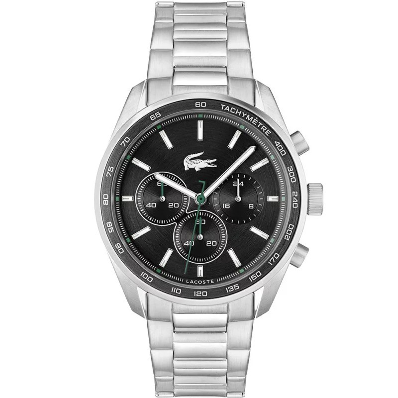 Montre Analogique Lacoste collection Boston bracelet acier argenté