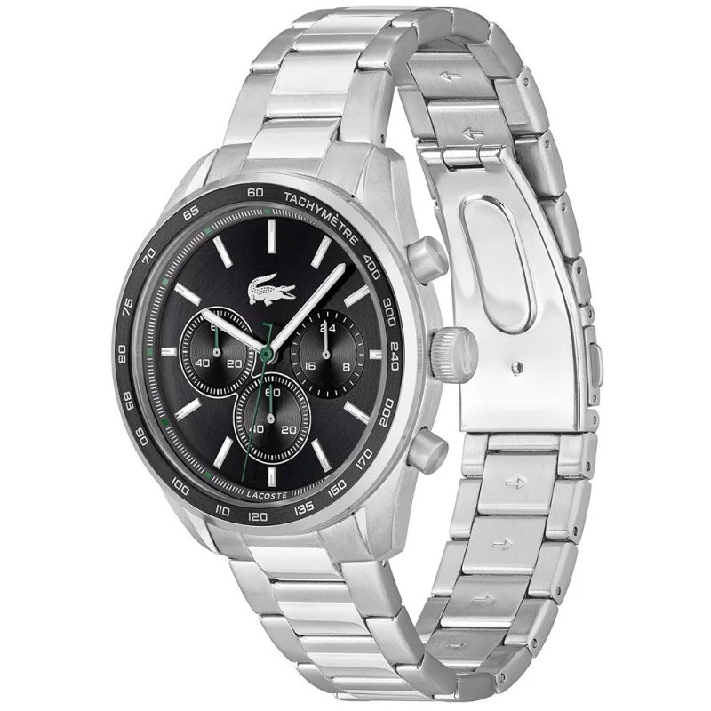 Montre Analogique Lacoste collection Boston bracelet acier argenté
