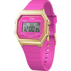 Montre femme Ice Watch Digit retro Bracelet en silicone rose