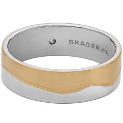 Bague Skagen Femme en acier bicolore Kariana