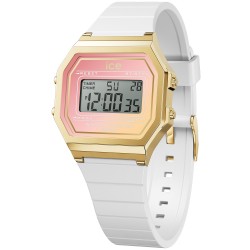 Montre femme Ice Watch Digit retro Bracelet blanc