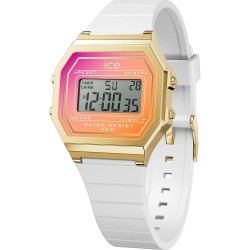 Montre femme Ice Watch Digit retro White sunkissed