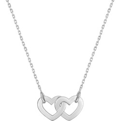 COLLIER CARADOR FEMME ARGENT MOTIF COEURS