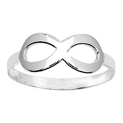 BAGUE ARGENT FEMME CARADOR MOTIF SIGNE INFINI