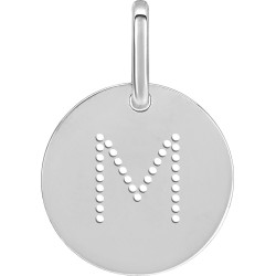 PENDENTIF CARADOR ARGENT LETTE M PERCEE