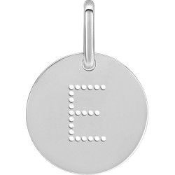 PENDENTIF CARADOR ARGENT LETTE E PERCEE