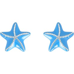 Boucles d'oreilles enfant Carador argent 925/000 ETOILE DE MER BLEU