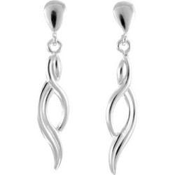 BOUCLES D OREILLES CARADOR PENDANTES ARGENT