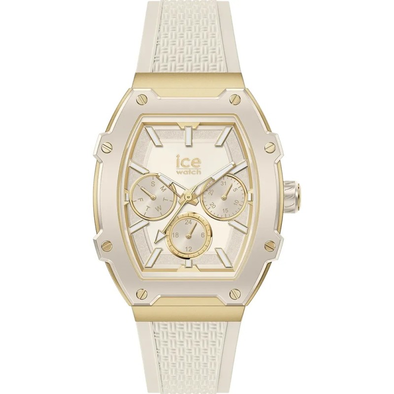 Montre Analogique Ice Watch Collection Ice Boliday Bracelet Silicone Beige