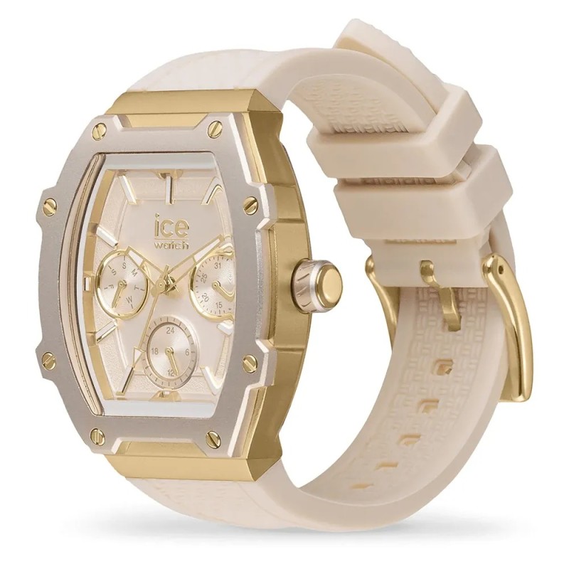 Montre Analogique Ice Watch Collection Ice Boliday Bracelet Silicone Beige