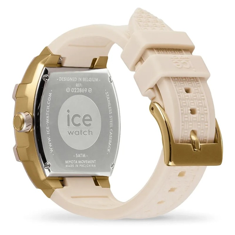 Montre Analogique Ice Watch Collection Ice Boliday Bracelet Silicone Beige