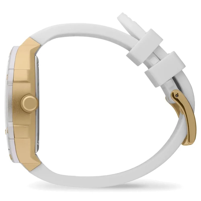 Montre Analogique Ice Watch Collection Ice Boliday Bracelet Silicone Blanc