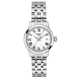 Montre Femme Tissot Classic dream bracelet acier argenté cadran blanc