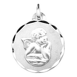 MEDAILLE PENDENTIF CARADOR ARGENT MOTIF ANGE