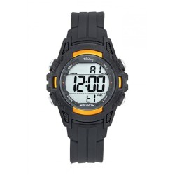 Montre Digitale Tekday Enfant Silicone Noir et Orange