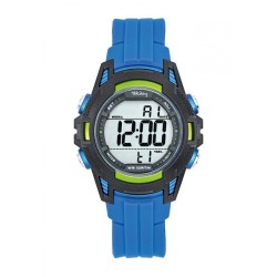 Montre Digitale Tekday Enfant Silicone Bleu et Noir