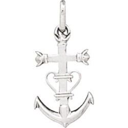 PENDENTIF CARADOR ARGENT CROIX CAMARGAISE