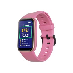 Montre Connectée Mixte Smarty Energy bracelet silicone rose