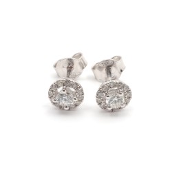 Boucles d'oreilles OR 750/000 et Diamant