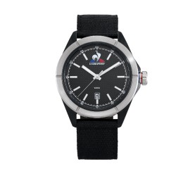 MONTRE HOMME LE COQ SPORTIF BRACELET TISSU NOIR