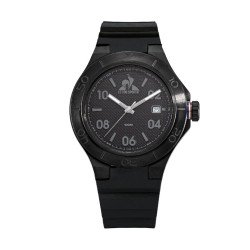 MONTRE LE COQ SPORTIF BRACELET NOIR CADRAN NOIR AVEC DATEUR