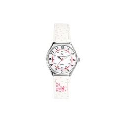 Lulu Castagnette Mini Star Montre Fille Blanc Cadran Pédagogique