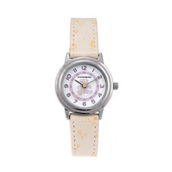 Lulu Castagnette Douceur Montre Fille Cuir Beige