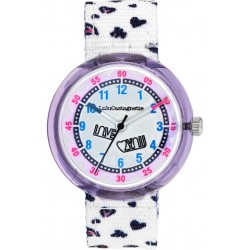 Lulu Castagnette Montre Mini Lulu Enfant Tissu Blanc