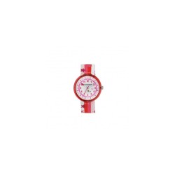 Lulu Castagnette Montre Mini Lulu Enfant Tissu Rouge