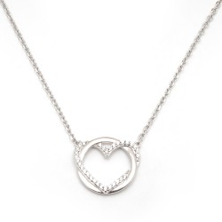 Collier femme Carador argent 925/000 motif coeur