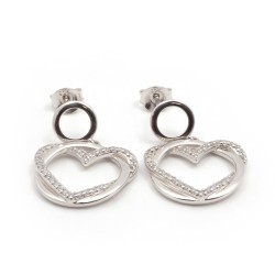 boucles d'oreilles argent femme Carador