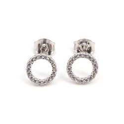 boucles d'oreilles argent femme carador