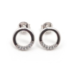 boucles d'oreilles argent femme Carador