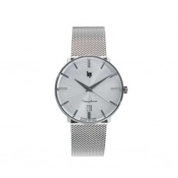 Montre mixte LIP Dauphine argenté bracelet maille milanaise