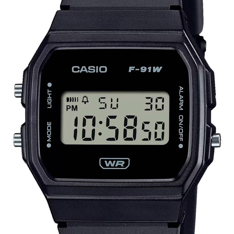 Montre Digitale Casio collection Timeless bracelet résine noire