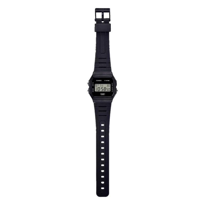 Montre Digitale Casio collection Timeless bracelet résine noire