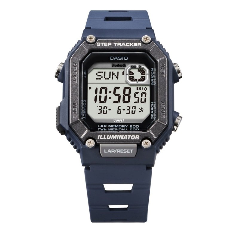 Montre digitale Casio Résine bleu