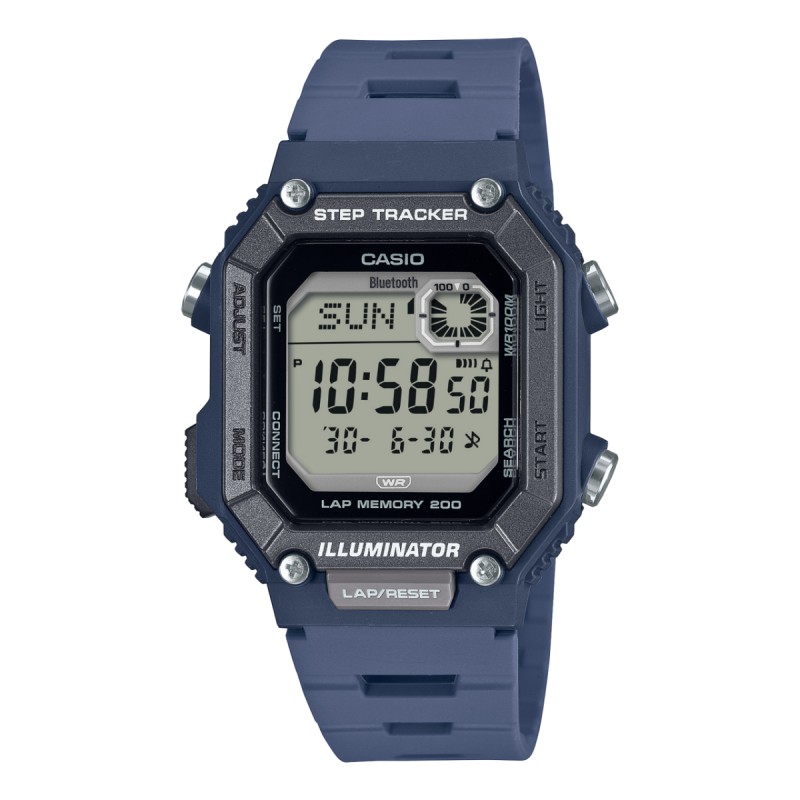 Montre digitale Casio Résine bleu