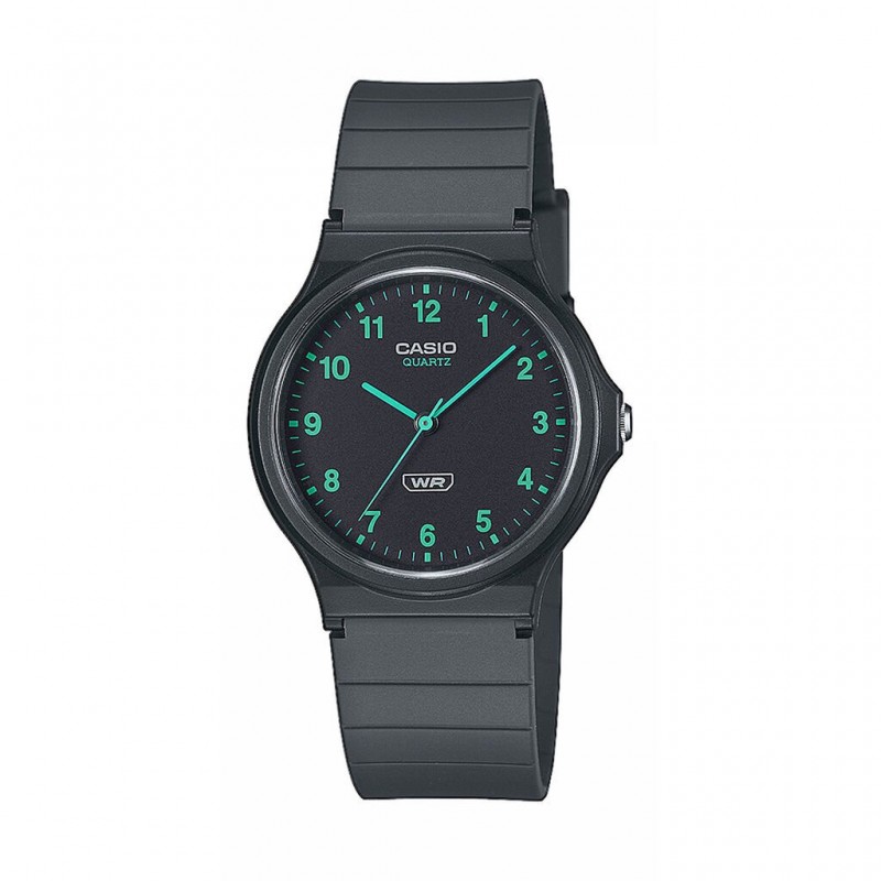 Montre analogique Casio collection Timeless Résine noire