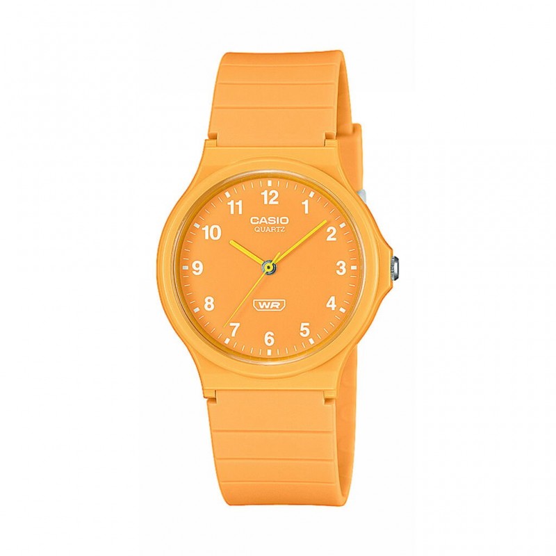 Montre analogique Casio collection Timeless Résine orange