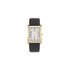 Montre Certus homme Cadran rectangulaire Bracelet en cuir noir