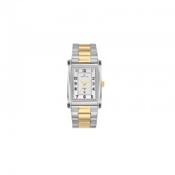 Montre Certus Cadran rectangulaire Bracelet acier bicolore