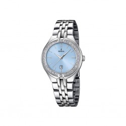 Montre Festina Mademoiselle en Acier Argenté et cadran bleu