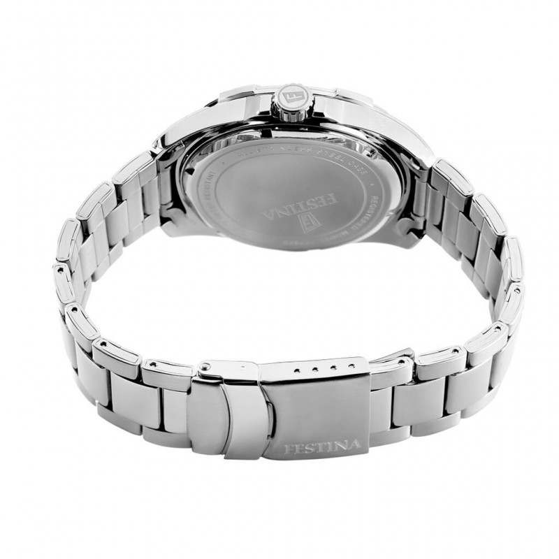Montre analogique Festina bracelet acier argenté