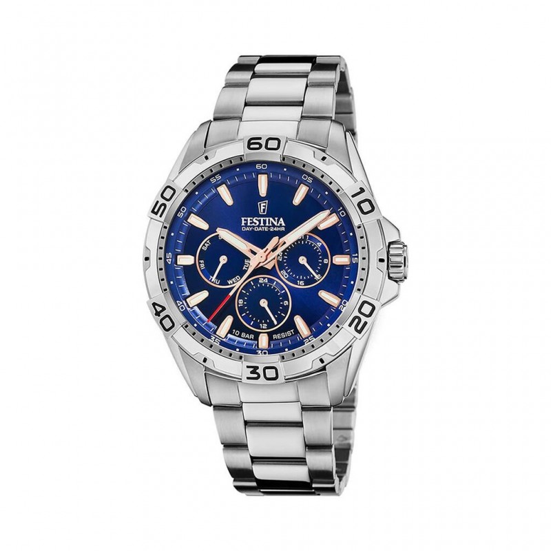 Montre analogique Festina bracelet acier argenté