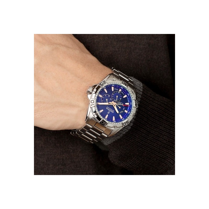 Montre analogique Festina bracelet acier argenté