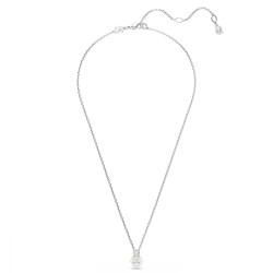 Collier femme Swarovski Matrix en métal argenté avec perle de cristal et oxyde